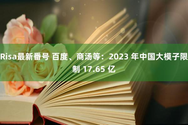 Risa最新番号 百度、商汤等：2023 年中国大模子限制 17.65 亿