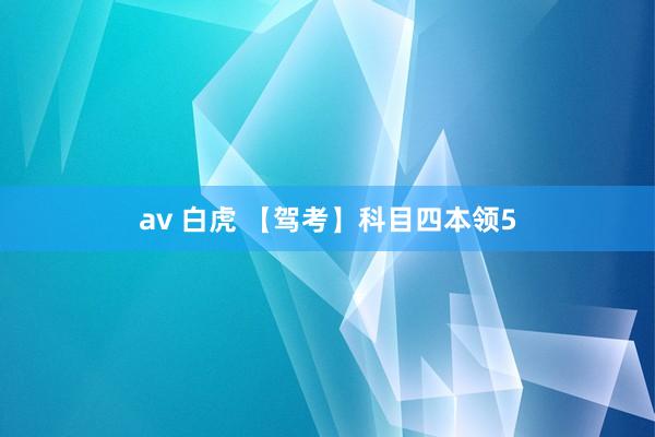 av 白虎 【驾考】科目四本领5