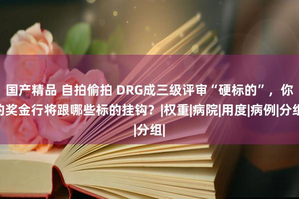 国产精品 自拍偷拍 DRG成三级评审“硬标的”，你的奖金行将跟哪些标的挂钩？|权重|病院|用度|病例|分组|